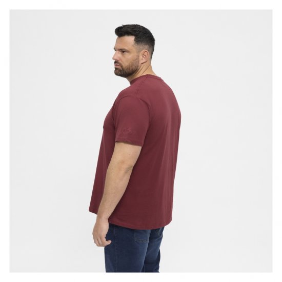 North Latitude T-Shirt O-Neck Bordeaux - Tričká - Nadrozmerné tričká - 2XL-14XL