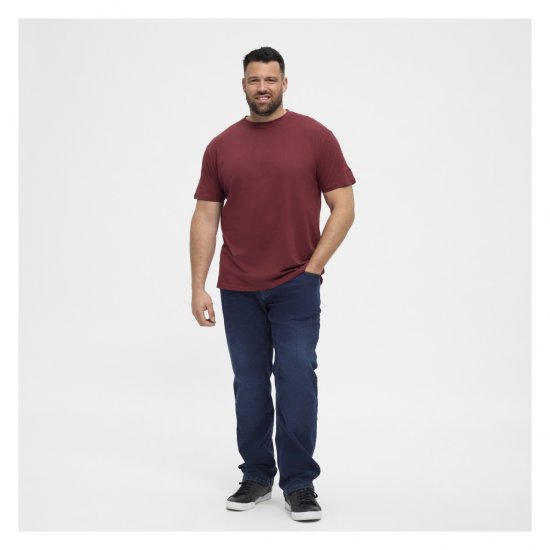 North Latitude T-Shirt O-Neck Bordeaux - Tričká - Nadrozmerné tričká - 2XL-14XL