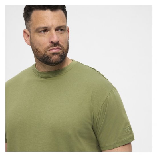 North Latitude T-Shirt O-Neck Olive Green - Tričká - Nadrozmerné tričká - 2XL-14XL