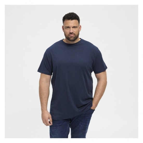 North Latitude Denim 2-Pack T-Shirt Navy Blue - Tričká - Nadrozmerné tričká - 2XL-14XL