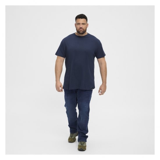 North Latitude Denim 2-Pack T-Shirt Navy Blue - Tričká - Nadrozmerné tričká - 2XL-14XL