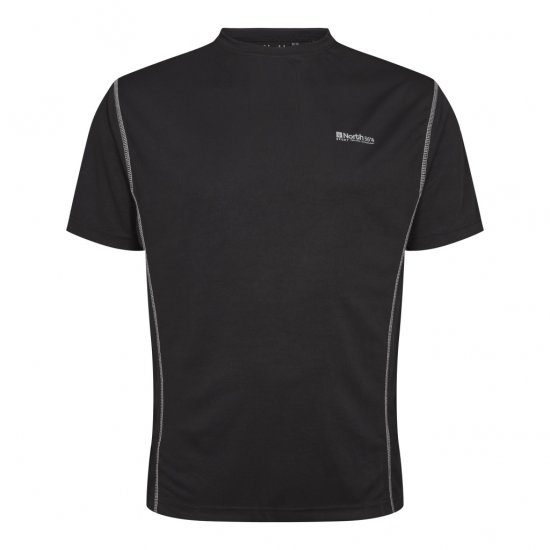 North Latitude Sport Tech T-Shirt Black - Tričká - Nadrozmerné tričká - 2XL-14XL