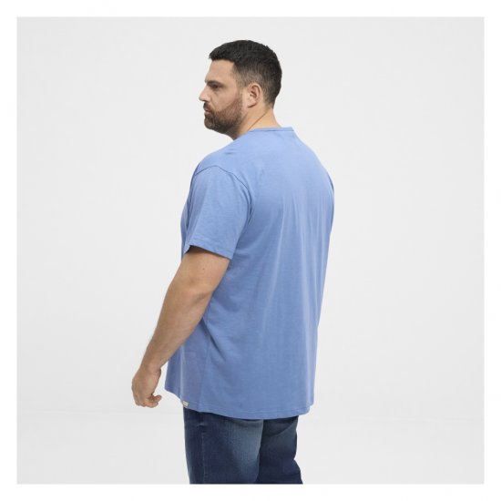 North Latitude Denim Printed Logo T-Shirt Dusty Blue - Tričká - Nadrozmerné tričká - 2XL-14XL