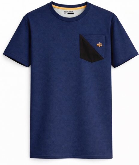 Motley Denim Milan Tričko Tmavé indigo - Tričká - Nadrozmerné tričká - 2XL-14XL