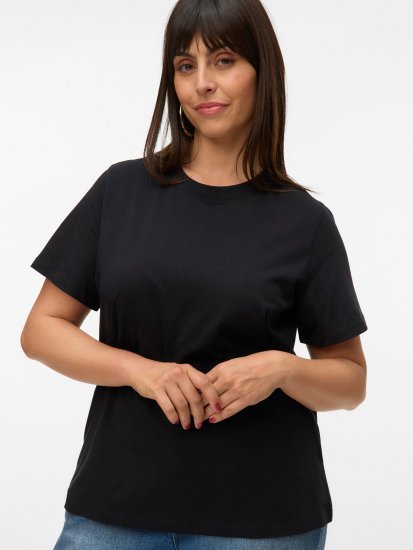 Vero Moda Paulina T-Shirt Black - Tričká - 