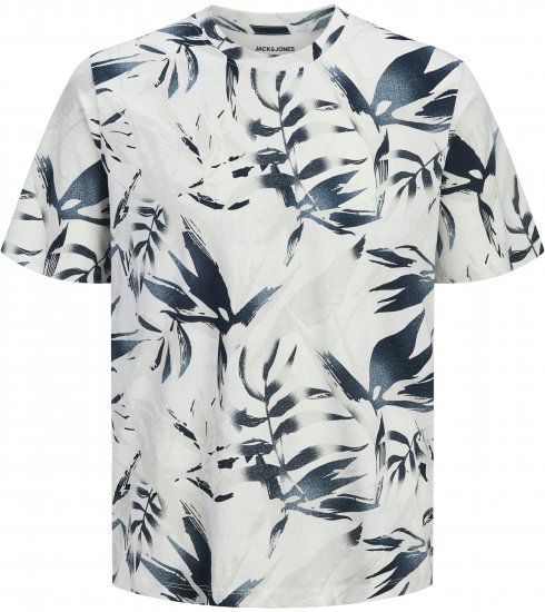 Jack & Jones Honolulu T-Shirt White - Tričká - Nadrozmerné tričká - 2XL-14XL