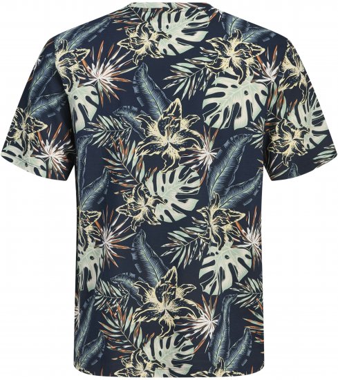 Jack & Jones Honolulu T-Shirt Navy - Tričká - Nadrozmerné tričká - 2XL-14XL