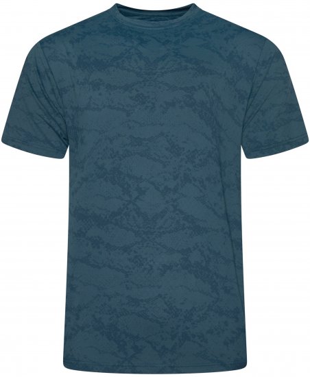 Kam Jeans AP013 Technical T-Shirt Blue - Tričká s potlačou - Tričká s potlačou - 2XL-8XL