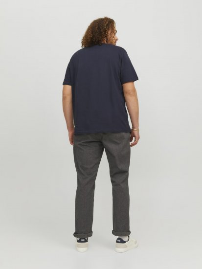 Jack & Jones Logan T-Shirt Navy - Tričká - Nadrozmerné tričká - 2XL-14XL