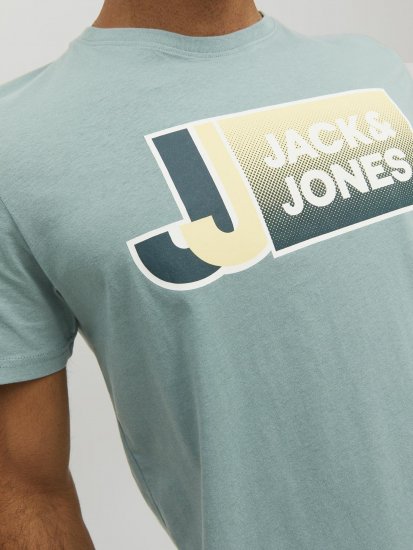 Jack & Jones Logan T-Shirt Grey - Tričká - Nadrozmerné tričká - 2XL-14XL