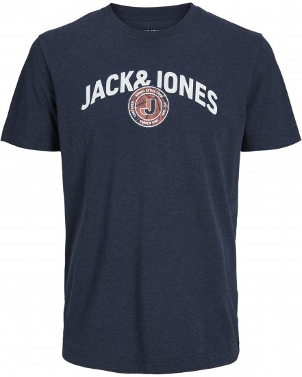 Jack & Jones Ounce T-Shirt Navy - Tričká - Nadrozmerné tričká - 2XL-14XL