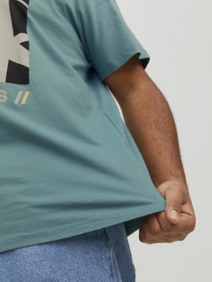 Jack & Jones Conrad T-Shirt Grey - Tričká - Nadrozmerné tričká - 2XL-14XL