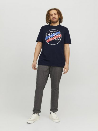 Jack & Jones Codyy T-Shirt Navy - Tričká - Nadrozmerné tričká - 2XL-14XL