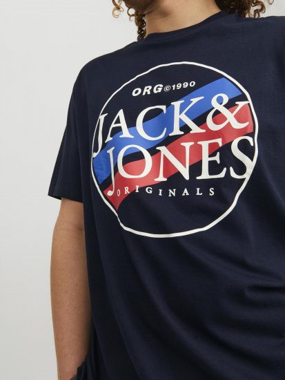 Jack & Jones Codyy T-Shirt Navy - Tričká - Nadrozmerné tričká - 2XL-14XL