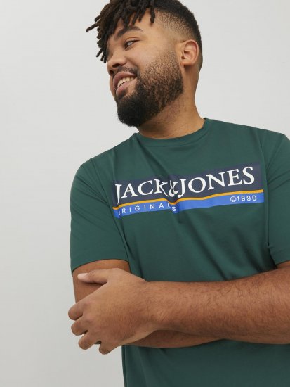 Jack & Jones Codyy T-Shirt Green - Tričká - Nadrozmerné tričká - 2XL-14XL