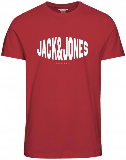 Jack & Jones Marque T-Shirt Red - Tričká - Nadrozmerné tričká - 2XL-14XL