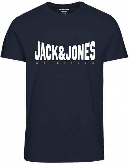 Jack & Jones Marque T-Shirt Navy - Tričká - Nadrozmerné tričká - 2XL-14XL