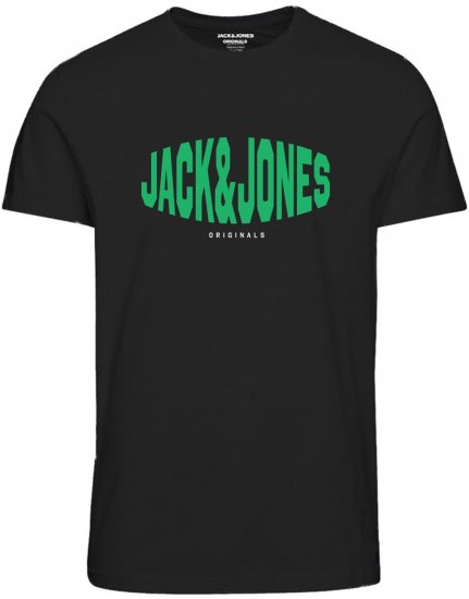 Jack & Jones Marque T-Shirt Black - Tričká - Nadrozmerné tričká - 2XL-14XL