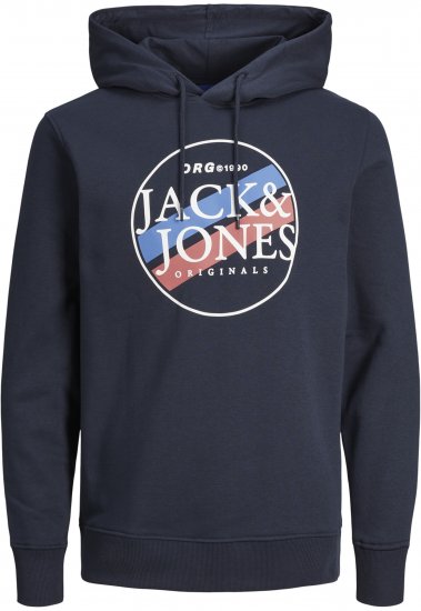 Jack & Jones Codyy Hoodie Navy - Mikiny & mikiny bez kapucne - Mikiny & Mikiny s Kapucňou 2XL-12XL