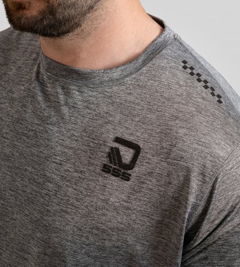 D555 Retford T-Shirt Lightweight Peach Finished Grey - Tričká - Nadrozmerné tričká - 2XL-14XL
