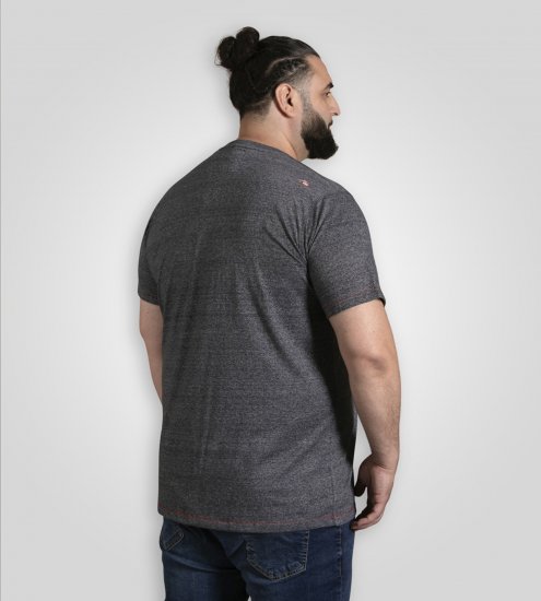 D555 Coalville T-Shirt Skulls with Colored Drips Navy Twist - Tričká - Nadrozmerné tričká - 2XL-14XL