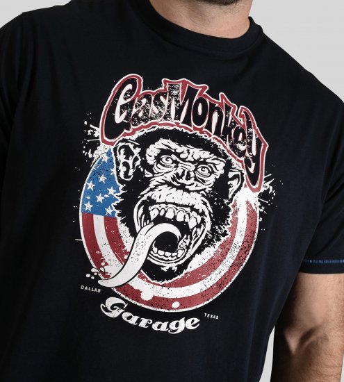 D555 Birkenhead T-Shirt Gas Monkey Garage Navy - Tričká - Nadrozmerné tričká - 2XL-14XL
