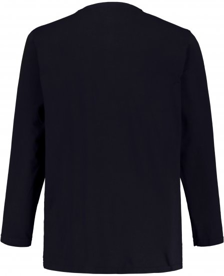 JP1880 Henley T-Shirt Long Sleeve Dark Navy TALL - PÁNSKE OBLEČENIE MT-6XLT - Veľkosti pre VYSOKÝCH