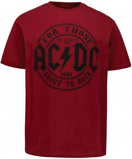 JP1880 AC/DC T-Shirt Rust Red - Tričká s kapelami - 