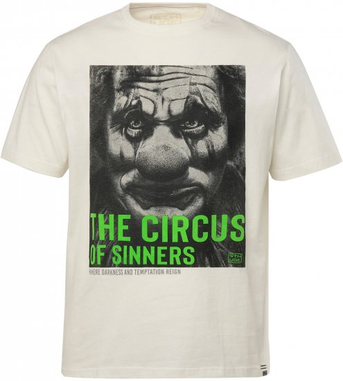STHUGE T-Shirt Circus Of Sinners White - Tričká - Nadrozmerné tričká - 2XL-14XL