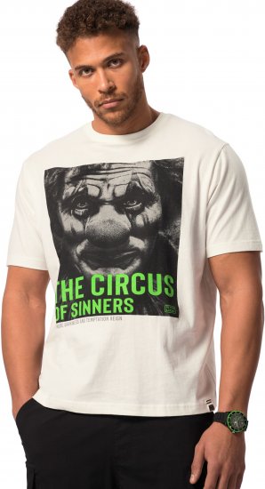 STHUGE T-Shirt Circus Of Sinners White - Tričká - Nadrozmerné tričká - 2XL-14XL
