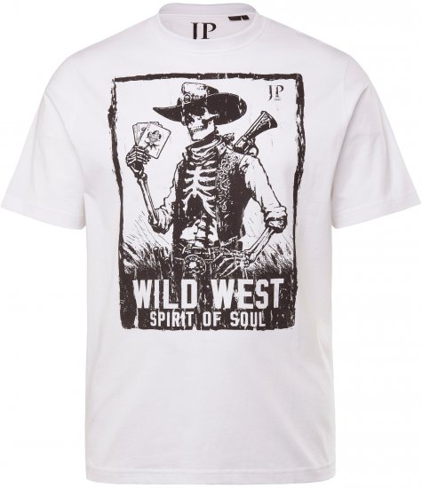 JP1880 T-Shirt 2-Pack Wild West Black And White - Tričká - Nadrozmerné tričká - 2XL-14XL