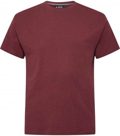 North Latitude T-Shirt O-Neck Bordeaux TALL - TALL tričká - TALL Tričká