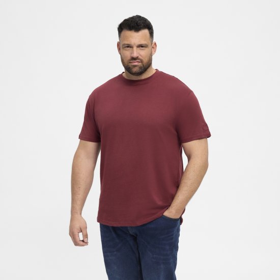 North Latitude T-Shirt O-Neck Bordeaux TALL - TALL tričká - TALL Tričká