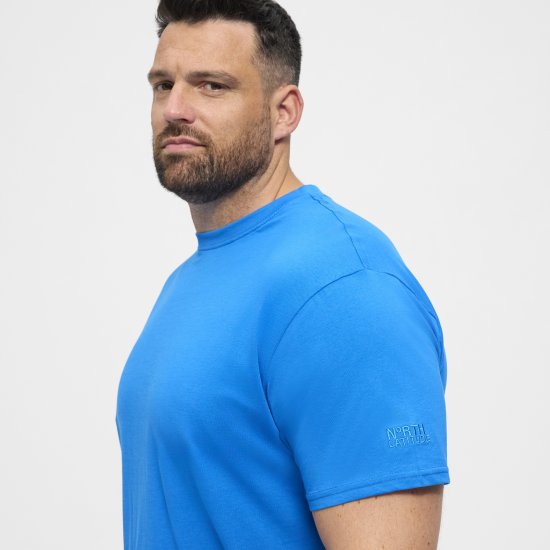 North Latitude T-Shirt O-Neck Cobolt Blue TALL - TALL tričká - TALL Tričká