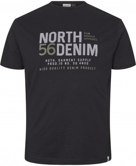 North Latitude Denim Printed T-Shirt Black TALL - TALL tričká - TALL Tričká