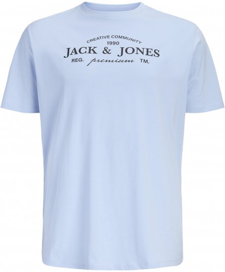 Jack & Jones Kevin Tričko Modré - Tričká - Nadrozmerné tričká - 2XL-14XL