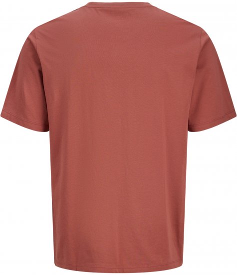 Jack & Jones Alex Tričko Červené - Tričká - Nadrozmerné tričká - 2XL-14XL
