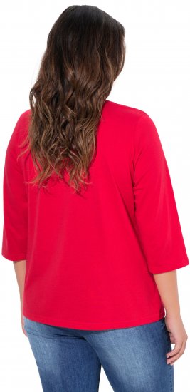 Ulla Popken City Name Graphic Tee Lychee - Potlačené tričká pre ženy - 