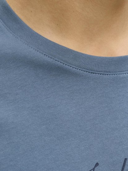 Jack & Jones Dover Denim O-Neck T-Shirt Grey - Tričká - Nadrozmerné tričká - 2XL-14XL