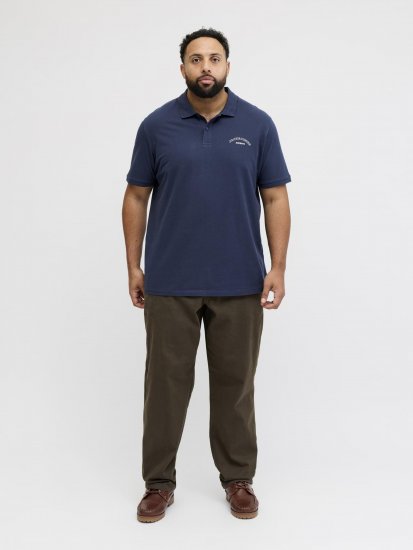 Jack & Jones College Logo Short Sleeve Polo Shirt Blue - Polokošele - Polokošele 2XL-8XL