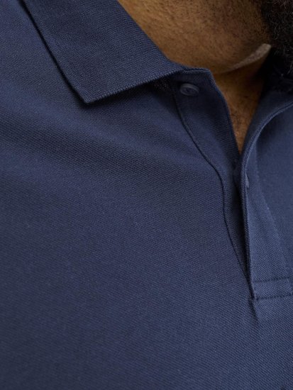 Jack & Jones College Logo Short Sleeve Polo Shirt Blue - Polokošele - Polokošele 2XL-8XL