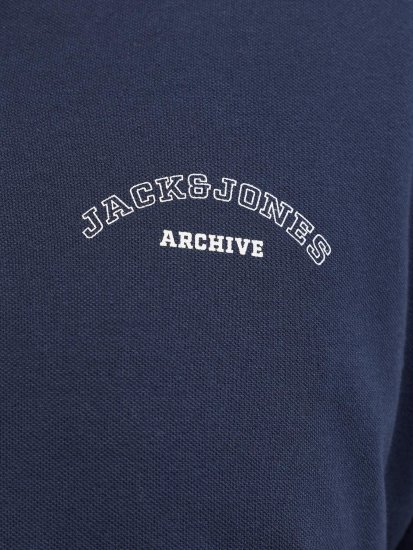 Jack & Jones College Logo Short Sleeve Polo Shirt Blue - Polokošele - Polokošele 2XL-8XL