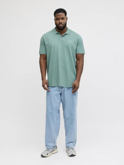 Jack & Jones College Logo Short Sleeve Polo Turquoise - Polokošele - Polokošele 2XL-8XL