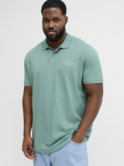 Jack & Jones College Logo Short Sleeve Polo Turquoise - Polokošele - Polokošele 2XL-8XL