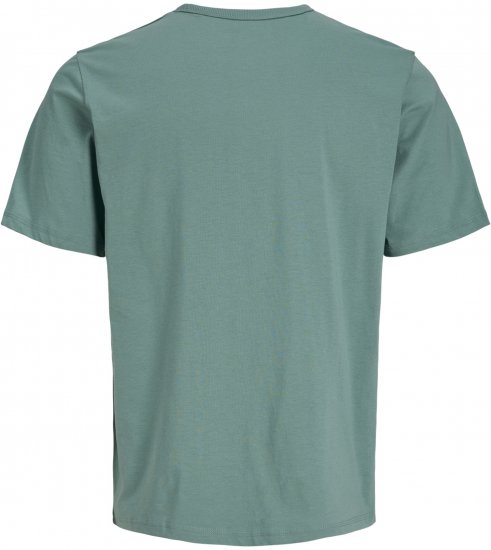 Jack & Jones College Logo Crew Neck T-Shirt Turquoise - Tričká - Nadrozmerné tričká - 2XL-14XL