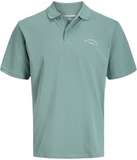 Jack & Jones College Logo Short Sleeve Polo Turquoise - Polokošele - Polokošele 2XL-8XL
