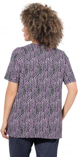 Ulla Popken So Many Dots Tee Light Heather - Potlačené tričká pre ženy - 