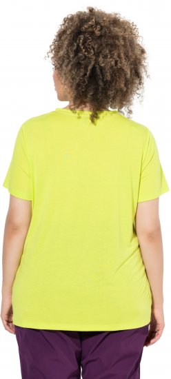 Ulla Popken Wild Antibacterial Short Sleeve Tee Lime - Tričká - 