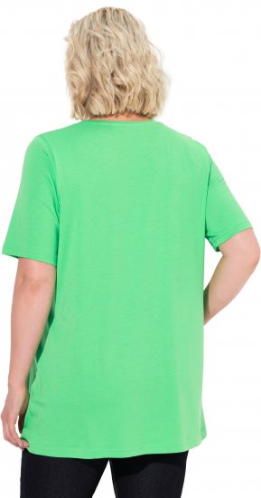Ulla Popken Essential Front Pleat Tee Mint Green - Tričká - 