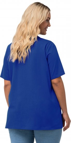 Ulla Popken Essential Square Neck Stretch Tee Cobalt Blue - Tričká - 